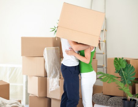 Efficient student move in Battersea with boxes and van