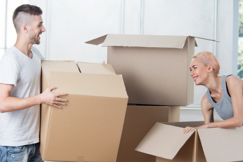 Careful loading of furniture for a Battersea move
