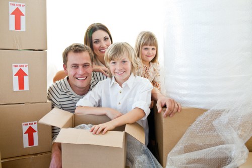 Unloading furniture into a Battersea property during a local move