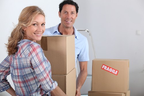 Protective care taken around furniture and property during moving