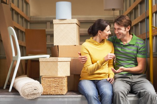 Professional furniture pick-up in Battersea apartment building